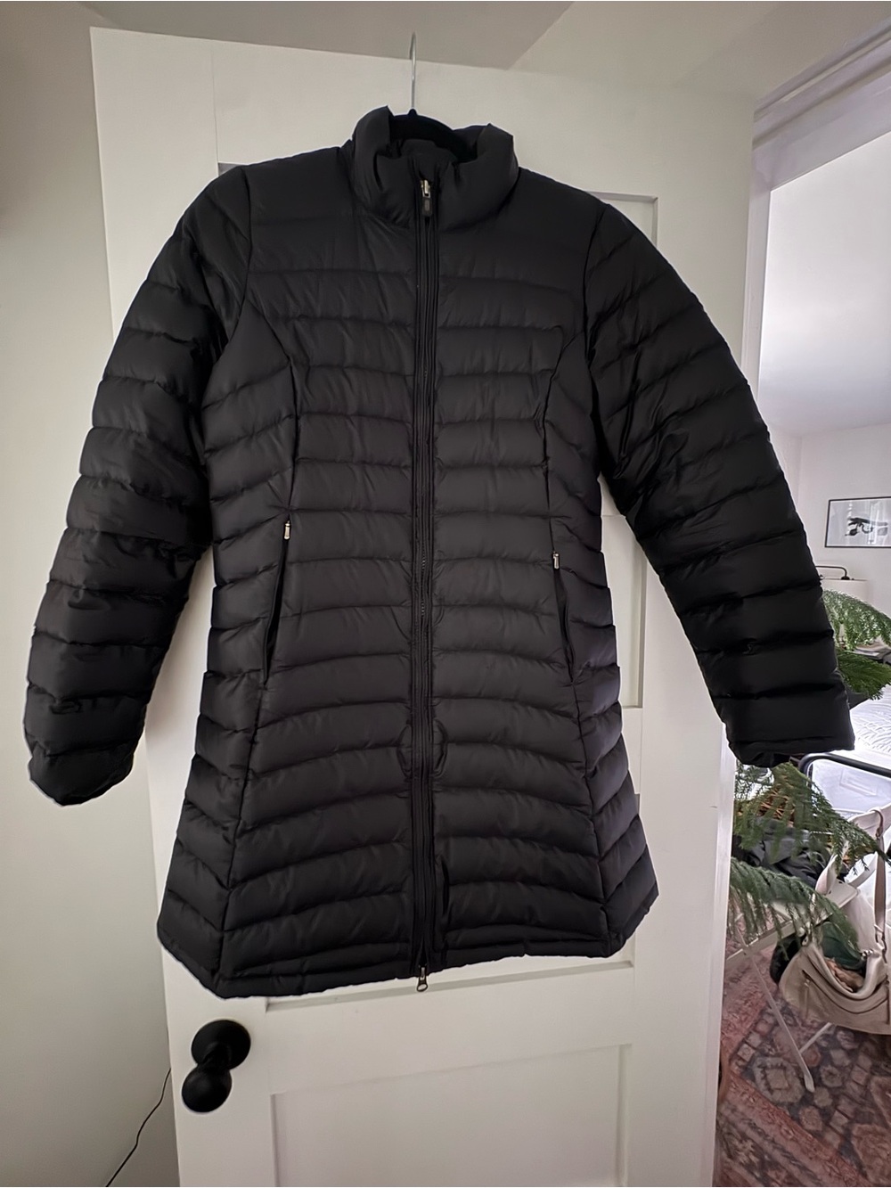 Patagonia Women's Black Quilted Long Puffer Jacket